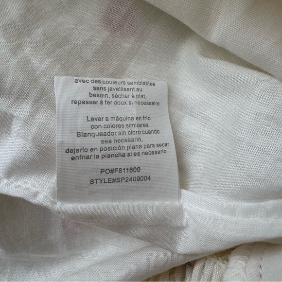 NWT O’Neill White Floral Jumper Cottagecore Off-Shoulder Spring Size S - Picture 11 of 12